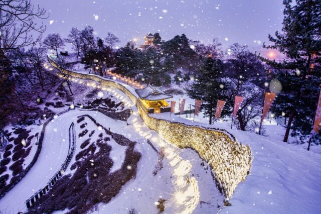 공산성 설경(사진=충청남도)