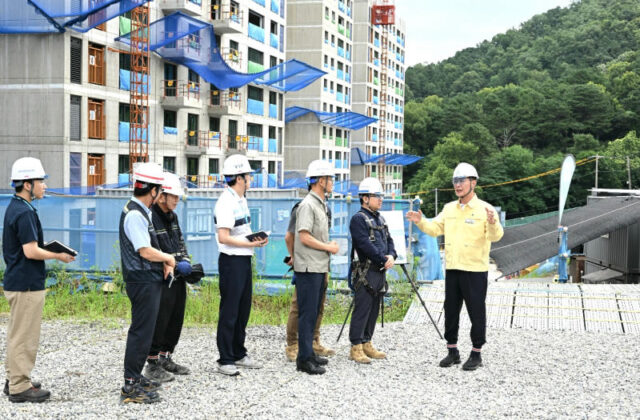 대전 중구, 여름철 풍수해 대비 주택건설공사장 현장점검 실시(사진=대전 중구청)