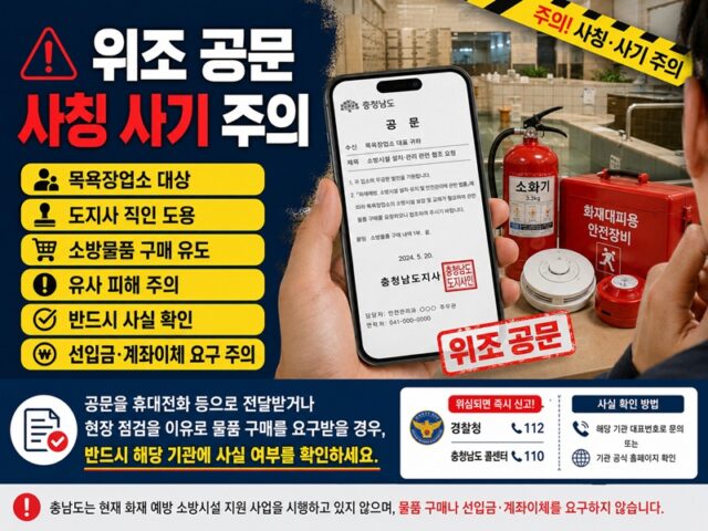 도지사 명의 직인을 도용한 위조 공문 경찰고발