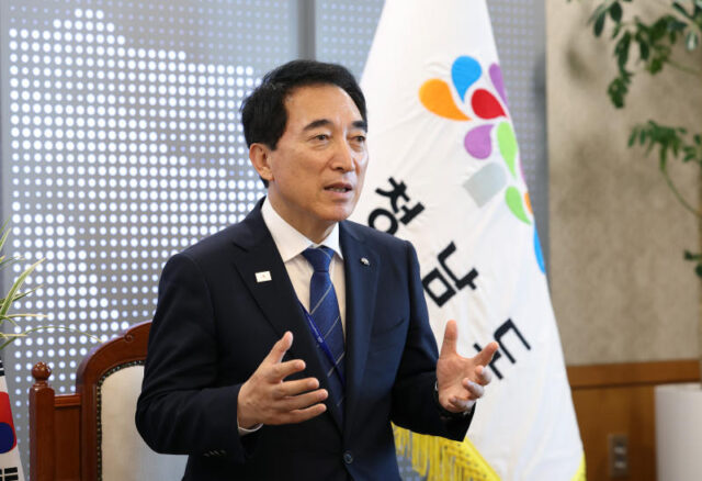 박수현 지사 인터뷰(사진=충청광역연합)