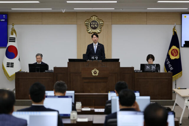 제2대 충청광역연합의회 의장단 선출(사진=충청광역연합의회)