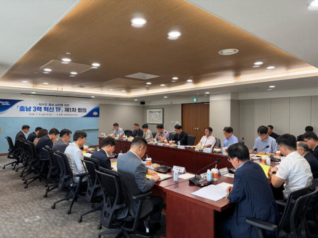 충남, 3력 혁신 전담조직 회의(사진=충청남도)